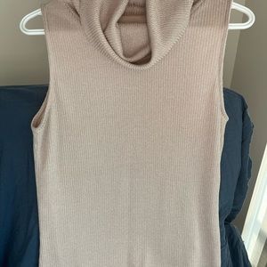 Ever New sleeveless top with metallic thread. Barely worn.